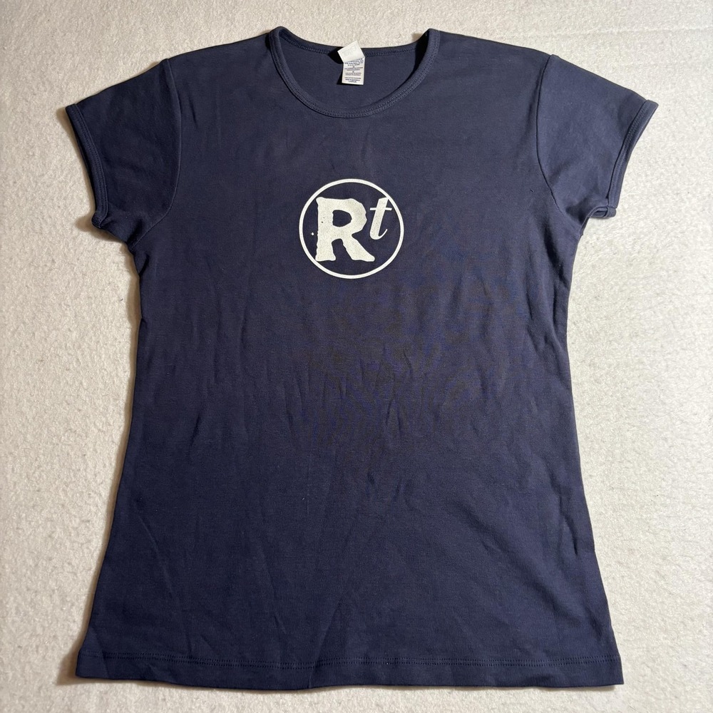 Rob Thomas Shirt Womens L Navy Blue Something To Be‎ Band Tour Graphic Y2K Tee